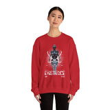 Existence Dystopian Society Cyborg Unisex Heavy Blend Crewneck Sweatshirt Futuristic Sci Fi Robotic Graphic Cyberpunk Streetwear Pullover