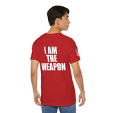 I Am The Weapon Unisex Heavy Cotton Tee Motivational Tactical Mindset Streetwear Bold Warrior Energy Graphic TShirt For Confidence Training Gym Wear Everyday Power Statement