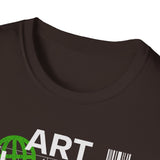 Collage Art Unisex Softstyle T Shirt Modern Graphic Tee Black Futuristic Nature Inspired Abstract Design Minimalist Streetwear Creative Fashion Outfit