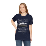 Iconic High Performance Muscle Car Blueprint Art Unisex Heavy Cotton Tee Premium Streetwear For Car Lovers Gearheads Collectors And Everyday Style