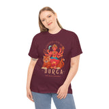 Goddess The Mother Durga T Shirt Divine Shakti Devi Maa Graphic Tee Navratri Durga Puja Festival Wear Hindu Spiritual Devotional Unisex Cotton Casual Streetwear Gift For Devotees