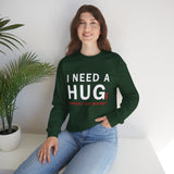 Unisex I Need A Huge Amount Of Money Crewneck Sweatshirt Funny Motivational Graphic Pullover Entrepreneur Hustle Wealth Inspired Casual Streetwear