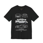 Toyota Supra Blueprint MK4 Japanese Sports Coupe Inspired Graphic T Shirt JDM Performance Streetwear Racing Culture Automotive Art Unisex Tee