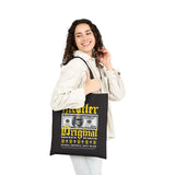 Hustler Original Money Maker Cotton Canvas Tote Bag Eco Friendly Streetwear Bold Dollar Bill Graphic Motivational Entrepreneur Shopper