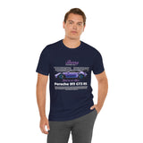 Porsche 911 GT3 RS Berry Purple Inspired Illustrated Sports Car Graphic T Shirt Luxury Performance Racing Streetwear Unisex Heavy Cotton Tee High Speed Motorsport Lifestyle Gift For Car Enthusiasts