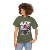 Aliens Exist UFO Graphic Unisex Heavy Cotton Tee Sci Fi Streetwear T Shirt Extraterrestrial Space Alien Design