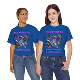 Butterfly Holographic Graphic Black Unisex Heavy Cotton bT Shirt Where Elegance Takes Flight Aesthetic Trendy Streetwear Fashion Outfit