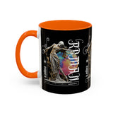 Sculptural Future Statue Art Accent Coffee Mug 11oz 15oz Greek Goddess Cosmic Abstract Splash Bold Artistic Streetwear Ceramic Cup