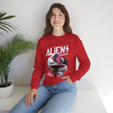 Aliens Exist UFO Graphic Unisex Heavy Blend Crewneck Sweatshirt Sci Fi Streetwear Alien Space Pullover
