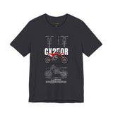 CX 250R Motocross Blueprint Graphic Tee Dirt Bike Racing Motorcycle T Shirt For Riders Off Road Enthusiasts Streetwear Gift For Bikers Motorsport Fans