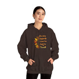 Unisex Ho’oponopono Sunflower Hoodie Heavy Blend Pullover Sweatshirt Healing Affirmation Spiritual Gratitude Mindfulness Positive Energy Streetwear