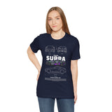 Graffiti Street Art A90 Tuner Car Graphic Unisex Heavy Cotton Tee for Drift Fans Performance Lovers and Urban Streetwear Style