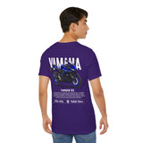 R3 Inspired Sport Motorcycle Art Unisex Heavy Cotton Tee Dynamic Streetwear Graphic for Riders and Moto Enthusiasts