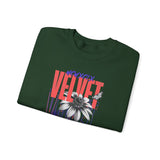 Velvet Dream The Collective Crewneck Sweatshirt Comfortable Unisex Pullover Bold Typography Graphic Artistic Streetwear Fashion Cozy Everyday Wear Perfect Gift for Creatives Dreamers and Trendsetters