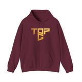 Top G Andrew Tate Graphic Hoodie Black Unisex Streetwear Motivational Hustle Pullover Sweatshirt Gold Typography Design