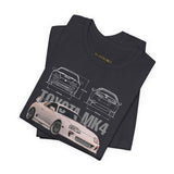 Toyota MK4 Blueprint Tee – Supra MK4 Sports Car MK4 Japanese Performance Coupe Inspired Graphic T Shirt JDM Street Racing Culture Automotive Icon Art Unisex Tee