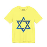 Star Of David Emblem Unisex Heavy Cotton Tee Spiritual Cultural Heritage Symbol Timeless Jewish Identity Graphic Shirt Meaningful Gift Casual Everyday Wear
