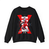 Air Ascent Unisex Sweatshirt Heavy Blend Motivational Streetwear Bold Red Black Athletic Design Premium Comfort Hustle Mindset Fashion For Achievers And Everyday Visionaries