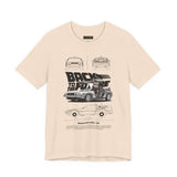 Futuristic Retro Sci Fi Time Travel Car Blueprint Art Unisex Heavy Cotton Tee Premium Streetwear For Vintage Car Lovers Collectors And Enthusiasts