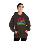 Unisex Ho’oponopono Hoodie Heavy Blend Pullover Sweatshirt Healing Affirmation Spiritual Gratitude Mindfulness Positive Energy Streetwear