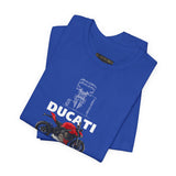 Italian Streetfighter Inspired Naked Motorcycle Graphic Unisex Heavy Cotton Tee Premium Racing Streetwear T Shirt for Riders Bikers Enthusiasts Everyday Wear