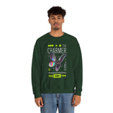 The Charmer Unisex Heavy Blend Crewneck Sweatshirt Futuristic Butterfly Neon Cyber Aesthetic Graphic Pullover Streetwear Fashion