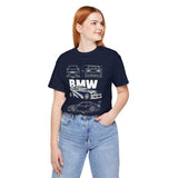 Blue Track Ready Performance Coupe Artwork Unisex Heavy Cotton Tee High Speed Racing Inspired Streetwear Graphic Shirt For Car Enthusiasts And Motorsport Art Fans