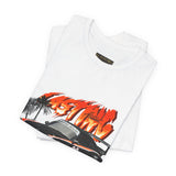 Black Widebody Turbo Racing Car Graphic Unisex Heavy Cotton Tee Streetwear Speed Culture Shirt for Car Enthusiasts