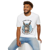 Laughing Donkey Fun Cartoon Unisex Heavy Cotton Tee Bold Humor Streetwear Trendy Graphic Shirt Perfect Gift for Friends Birthdays Casual Wear