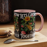 Heart Flower Accent Coffee Mug Bold Anatomical Heart Floral Design Motivational Ceramic Cup Empowering Symbol of Love Strength and Vitality Perfect Gift for Coffee Lovers Friends Birthdays Office Desk and Cozy Tea Moments