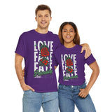 Love Fake Friendship Rose Graphic Unisex Heavy Cotton Tee Bold Statement Streetwear T Shirt Empowering Artistic Floral Design for Self Expression Perfect Gift for Friends Birthdays Parties Casual Wear