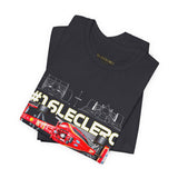Leclerc 16 Inspired Formula Racing Car Graphic T Shirt Motorsport Streetwear Unisex Tee