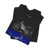 YZ Motocross Dirt Bike Blueprint Graphic Unisex Heavy Cotton Tee Off Road Racing Inspired Streetwear Gift for Riders and Bike Lovers