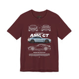 Silver Grand Tourer Coupe Artwork Unisex Heavy Cotton Tee High Performance Inspired Streetwear Graphic Shirt For Car Lovers And Modern Automotive Art Fans