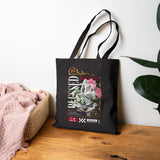 Blessed Praying Hands Floral Christian Cotton Canvas Tote Bag Faith Inspired Religious Reusable Eco Shopping Bag Bold Motivational Carryall