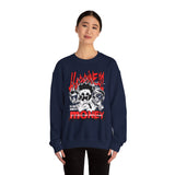 Happiness Is Not About Money Graphic Unisex Heavy Blend Crewneck Sweatshirt Bold Motivational Streetwear Pullover