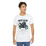 MT03 Inspired Lightweight Street Motorcycle Art Unisex Heavy Cotton Tee Bold Rider Graphic Streetwear Apparel