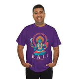 Kali Goddess Unisex Heavy Cotton T Shirt Hindu Spiritual Graphic Tee Maa Kali Mahakali Divine Shakti Protector Destroyer Of Evil Indian Mythology Devotional Streetwear Festival Wear Gift For Navratri...