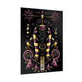 Anubis Balance God Matte Vertical Poster Egyptian Mythology Wall Art Cosmic Balance Decor For Home Office Gym Tattoo Studio Spiritual Aesthetic And Modern Streetwear Art Lovers