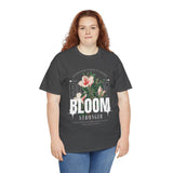 Bloom Stronger Floral Graphic Unisex Heavy Cotton Tee Comfortable Motivational Streetwear Inspirational Empowerment T Shirt Perfect Gift for Nature Lovers Self Growth Casual Wear