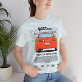 Legendary Orange Street Machine Rear View Unisex Heavy Cotton Tee Powerful JDM Inspired Car Art Graphic Shirt for Collectors and Gearheads