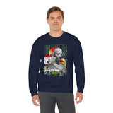 Wicked Supreme Unisex Heavy Blend Crewneck Sweatshirt Statue Art Graphic Pullover Bold Supreme Inspired Streetwear Vintage Aesthetic Fashion