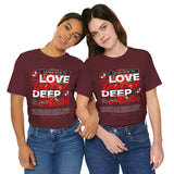Love Yourself Deep Unisex Jersey Short Sleeve Tee Self Love Graphic T Shirt Rose Motivational Quote Streetwear Positive Affirmation Fashion Mindset Inspired Apparel