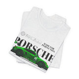 Porsche 911 Green Monster Racing Car Graphic Unisex Heavy Cotton Tee High Performance Speed Machine Streetwear Shirt for Car Enthusiasts
