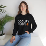 Mars Exploration Unisex Crewneck Sweatshirt Futuristic Space Adventure Graphic Cozy Sci Fi Design Inspirational Streetwear Perfect Gift for Space Lovers and Dreamers