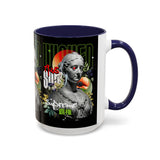 Wicked Supreme Accent Coffee Mug 11oz 15oz Statue Art Graphic Cup Supreme Inspired Streetwear Bust Design Bold Daily Motivation Ceramic Gift Drinkware