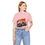 Black Widebody Turbo Racing Car Graphic Unisex Heavy Cotton Tee Streetwear Speed Culture Shirt for Car Enthusiasts