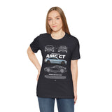 Silver Grand Tourer Coupe Artwork Unisex Heavy Cotton Tee High Performance Inspired Streetwear Graphic Shirt For Car Lovers And Modern Automotive Art Fans