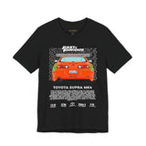 Legendary Orange Street Machine Rear View Unisex Heavy Cotton Tee Powerful JDM Inspired Car Art Graphic Shirt for Collectors and Gearheads