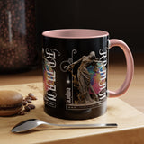 Sculptural Future Statue Art Accent Coffee Mug 11oz 15oz Greek Goddess Cosmic Abstract Splash Bold Artistic Streetwear Ceramic Cup